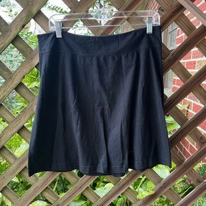 Basic black cotton skirt